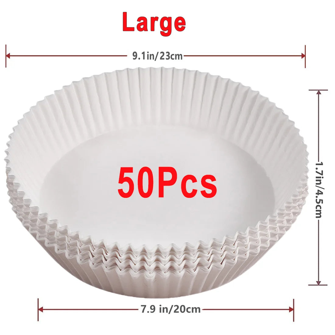 50/100Pcs Air Fryer Einweg-Papier Antihaft Airfryer Backen Papiere Runde Air-Fryer Papier Liner Papier Küche Zubehör