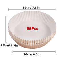 50/100Pcs Air Fryer Einweg-Papier Antihaft Airfryer Backen Papiere Runde Air-Fryer Papier Liner Papier Küche Zubehör