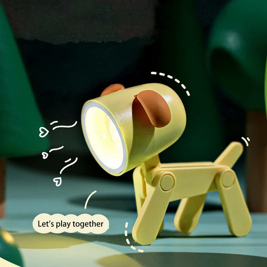 LED Nachtlicht Mini Klapp Schreibtisch Lampe Nette Haustier Lichter Hund Deer Tragbare Nachtlicht Student Wohnzimmer Dekor Geschenk