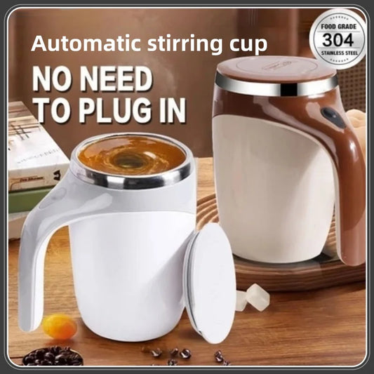 Automatischer Rührbecher aus Edelstahl 304, selbstrührender Magnetbecher für Kaffee und Milch, tragbarer elektrischer Mixer, wiederaufladbarer Wasserbecher