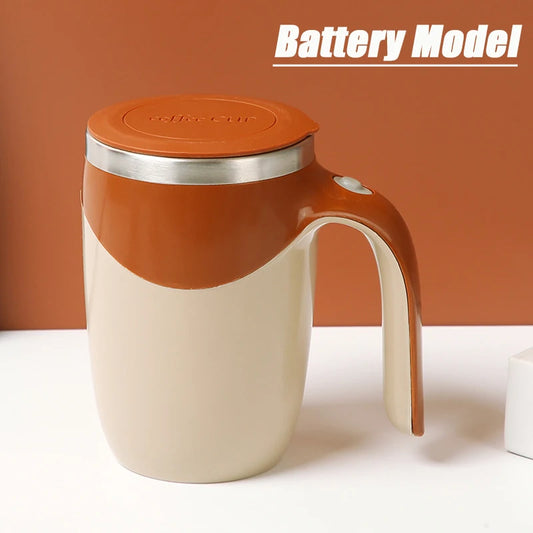Automatisch rührender Kaffeebecher, magnetisch, elektrisch, Edelstahl, selbstmischend, Kaffeebecher, drehbar, für Zuhause, Büro, Reisen