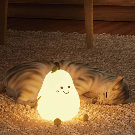 USB Aufladbare Nachtlicht Birne Silikon Nacht Lichter Touch Sensor Schlafzimmer Nacht Katze Lampe Mit Fernbedienung Für Kinder Baby Geschenke