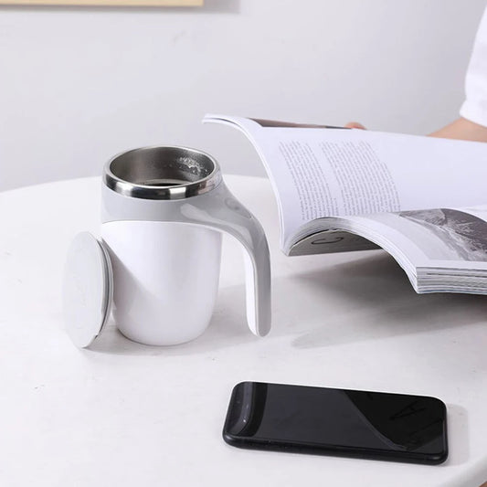 Automatischer Rühr becher Magnetischer Becher Edelstahl-Kaffee-Misch becher, Lazy Milch shake, rotierender, magnetischer Wasserbecher-Mixer