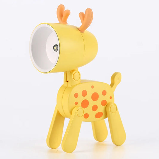 LED Nachtlicht Mini Klapp Schreibtisch Lampe Nette Haustier Lichter Hund Deer Tragbare Nachtlicht Student Wohnzimmer Dekor Geschenk