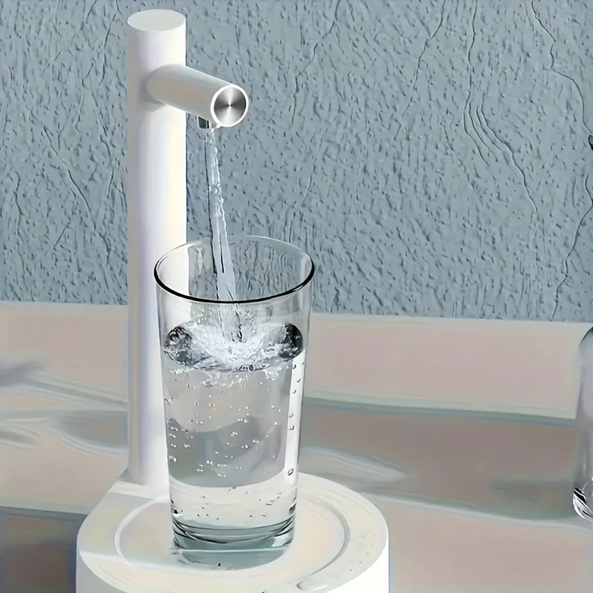 1 USB wiederaufladbare intelligente Desktop-Wasserpumpe, elektrischer Wasserspender im Eimertyp, automatische kleine Wasserpumpe, geeignet für Outd