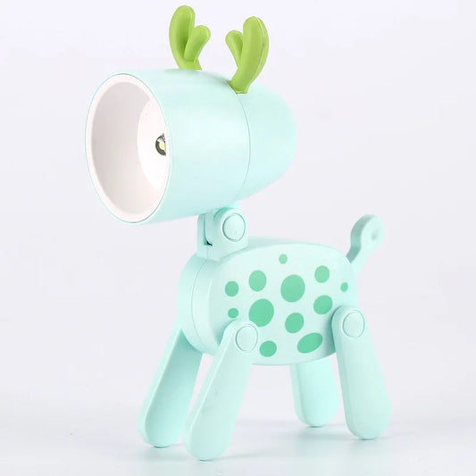 LED Nachtlicht Mini Klapp Schreibtisch Lampe Nette Haustier Lichter Hund Deer Tragbare Nachtlicht Student Wohnzimmer Dekor Geschenk