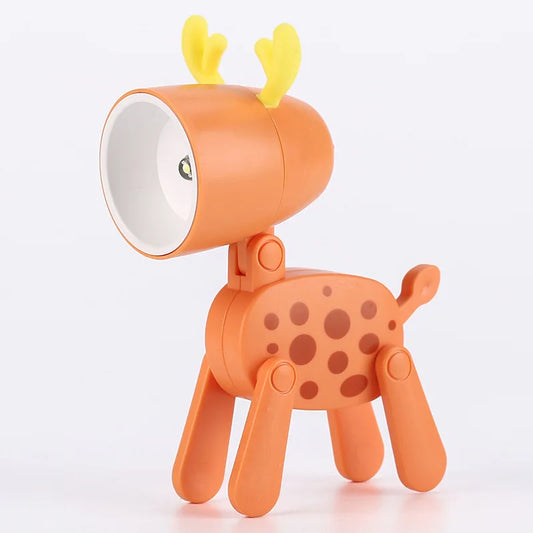 LED Nachtlicht Mini Klapp Schreibtisch Lampe Nette Haustier Lichter Hund Deer Tragbare Nachtlicht Student Wohnzimmer Dekor Geschenk