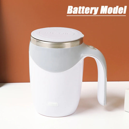 Automatisch rührender Kaffeebecher, magnetisch, elektrisch, Edelstahl, selbstmischend, Kaffeebecher, drehbar, für Zuhause, Büro, Reisen