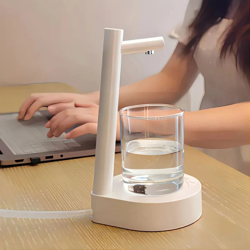 1 USB wiederaufladbare intelligente Desktop-Wasserpumpe, elektrischer Wasserspender im Eimertyp, automatische kleine Wasserpumpe, geeignet für Outd