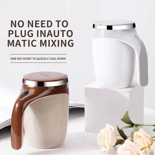 Automatische Mischbecher Batterie Tragbare Kaffee Elektrische Mischung Edelstahl Rotary Magn,