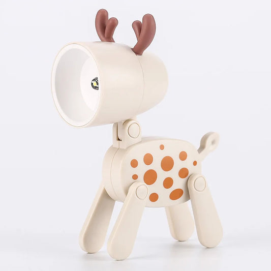 LED Nachtlicht Mini Klapp Schreibtisch Lampe Nette Haustier Lichter Hund Deer Tragbare Nachtlicht Student Wohnzimmer Dekor Geschenk