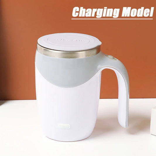 Automatisch rührender Kaffeebecher, magnetisch, elektrisch, Edelstahl, selbstmischend, Kaffeebecher, drehbar, für Zuhause, Büro, Reisen