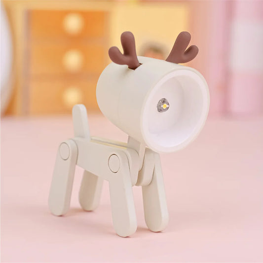 LED Nachtlicht Mini Klapp Schreibtisch Lampe Nette Haustier Lichter Hund Deer Tragbare Nachtlicht Student Wohnzimmer Dekor Geschenk
