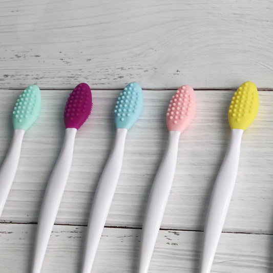Silikon Multifunktions Waschen Gesicht Peeling Mitesser Reinigung Pinsel Doppelseitiges Werkzeug Silikon Lip Peeling Peeling Pinsel