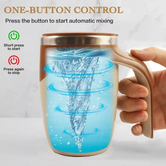 Automatischer Rührbecher aus Edelstahl 304, selbstrührender Magnetbecher für Kaffee und Milch, tragbarer elektrischer Mixer, wiederaufladbarer Wasserbecher