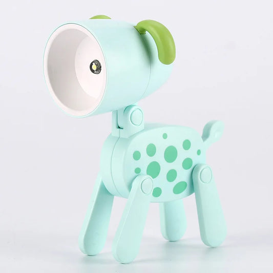 LED Nachtlicht Mini Klapp Schreibtisch Lampe Nette Haustier Lichter Hund Deer Tragbare Nachtlicht Student Wohnzimmer Dekor Geschenk