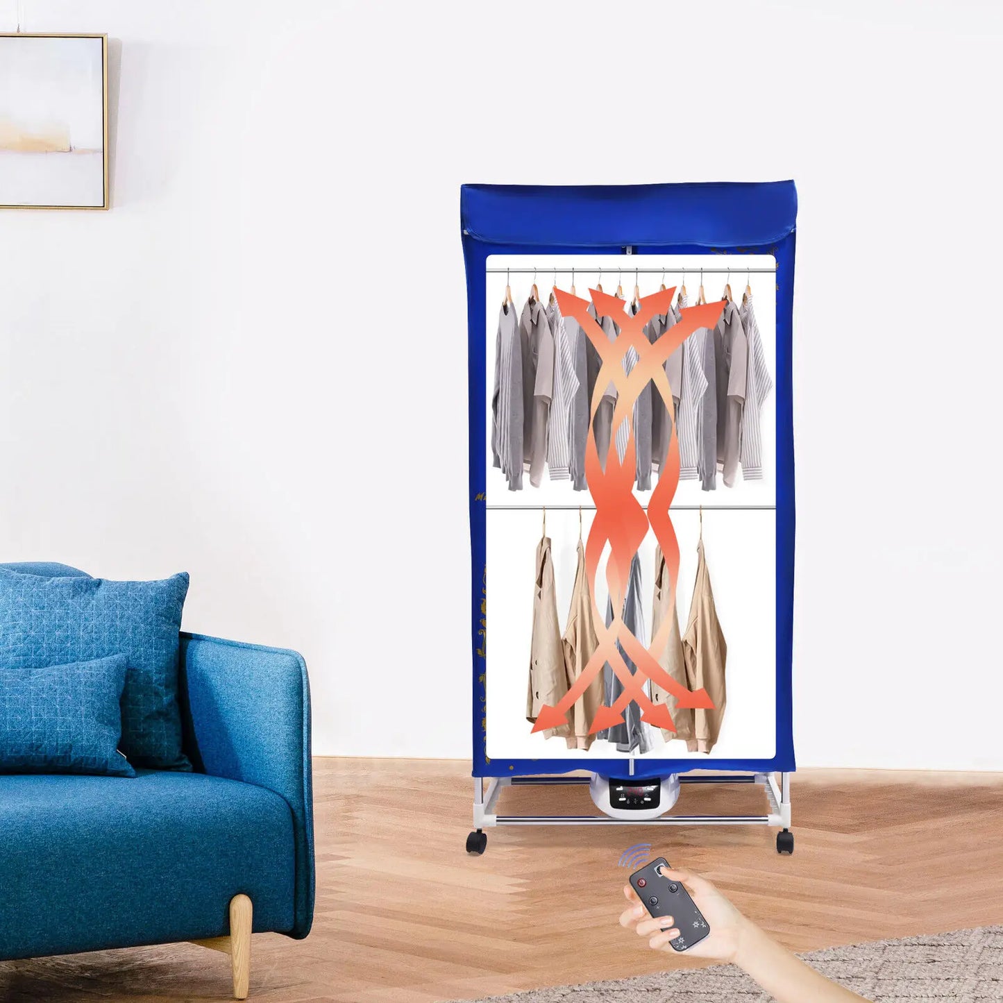Elektrischer Wäschetrockner, tragbarer Kleiderschrank,