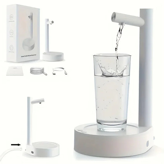 1 USB wiederaufladbare intelligente Desktop-Wasserpumpe, elektrischer Wasserspender im Eimertyp, automatische kleine Wasserpumpe, geeignet für Outd