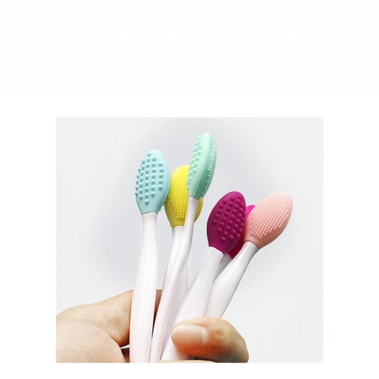 Silikon Multifunktions Waschen Gesicht Peeling Mitesser Reinigung Pinsel Doppelseitiges Werkzeug Silikon Lip Peeling Peeling Pinsel