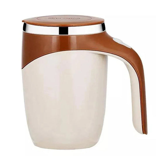 Automatischer Rührbecher, tragbar, wiederaufladbar, rotierender Rührbecher aus Edelstahl für Kaffee und Milchshake, geeignet für Zuhause auf Reisen